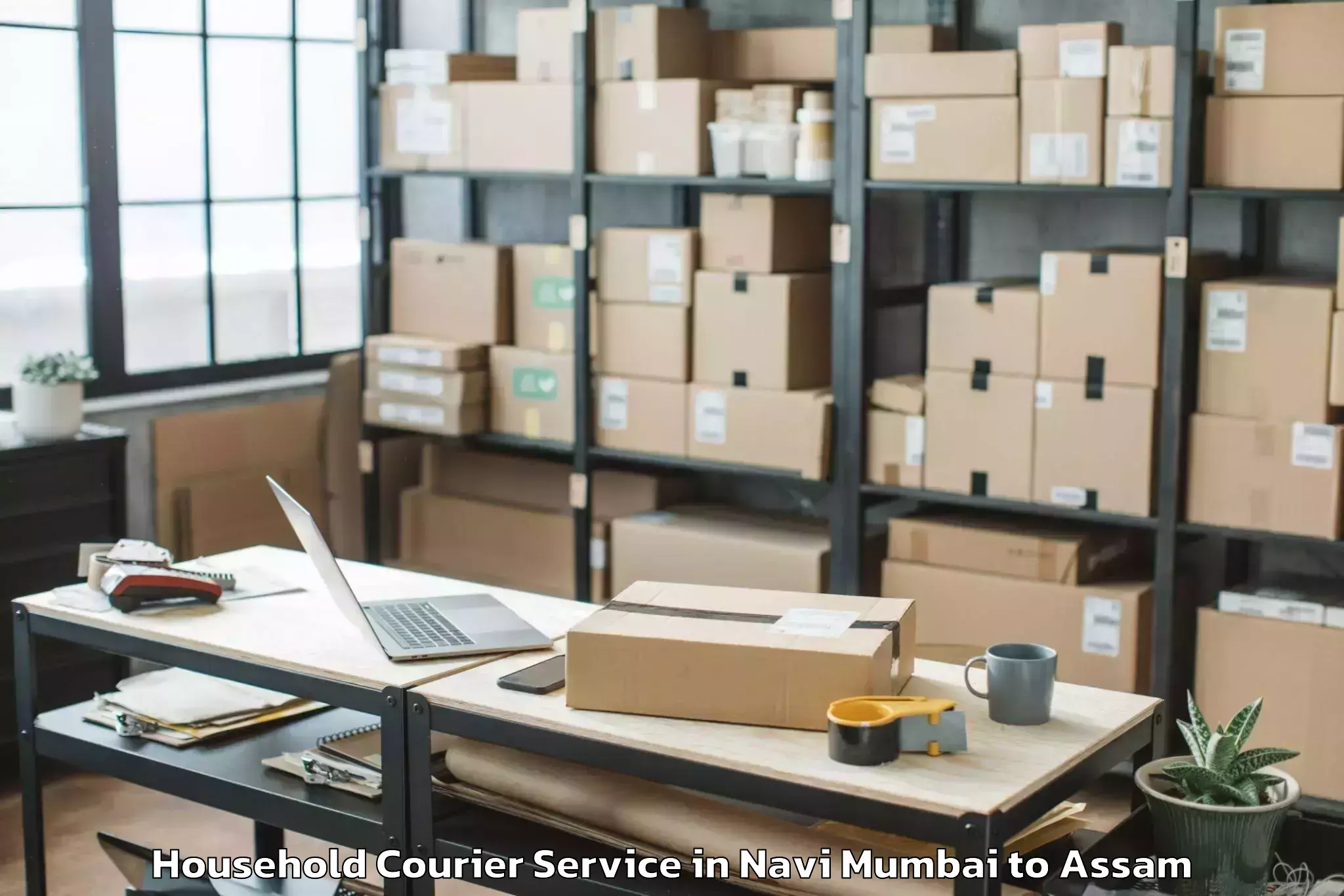 Trusted Navi Mumbai to Bilasipara Household Courier